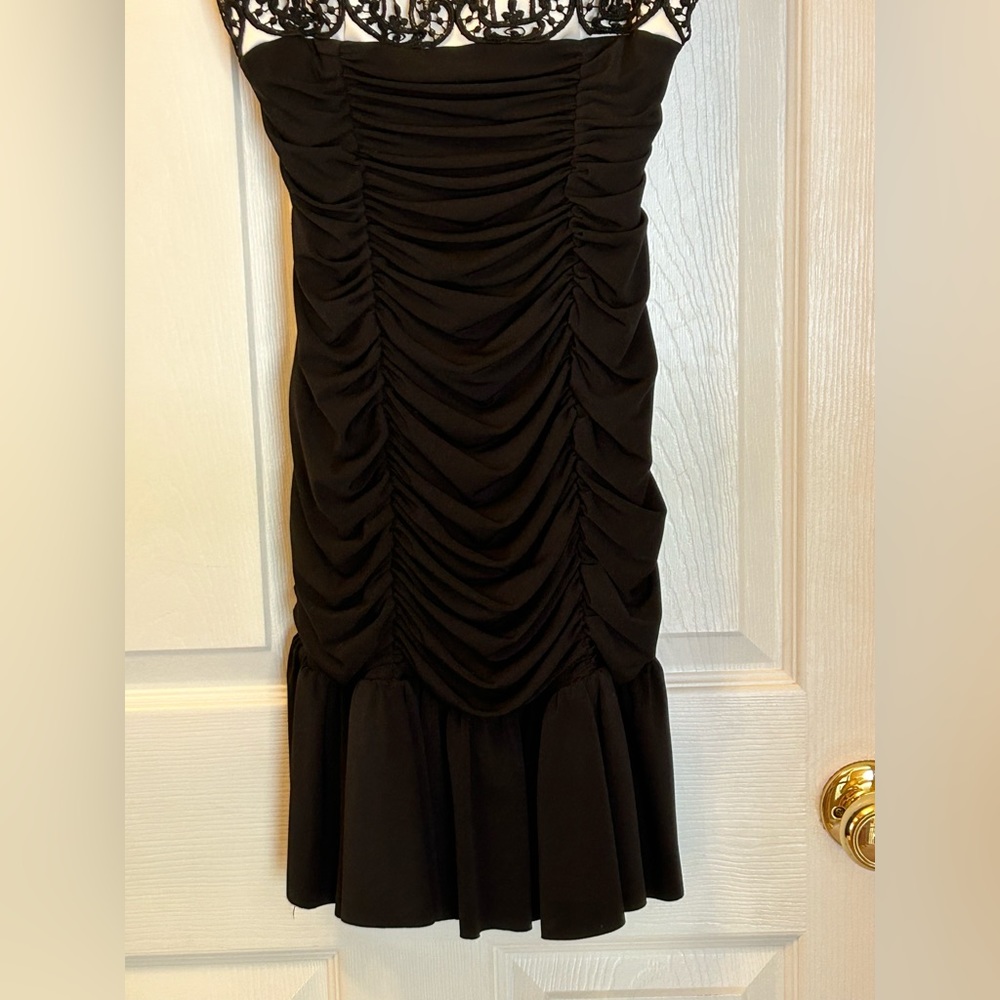 Vintage Jessica McClintock Ruched Dress - Picture 2 of 11